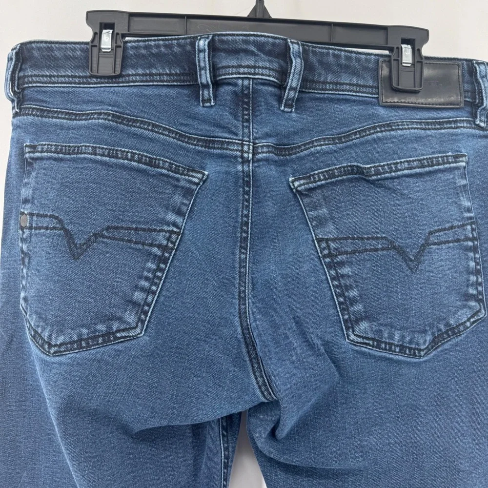 Diesel Waykee Regular Straight Jeans Men Dark Wash Size 33W 32L‎